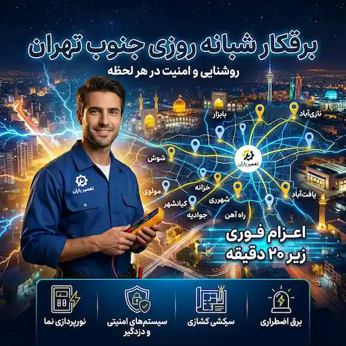 برقکار ساختمان جنوب تهران