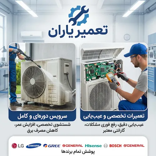 سرویس کولر گازی غرب تهران